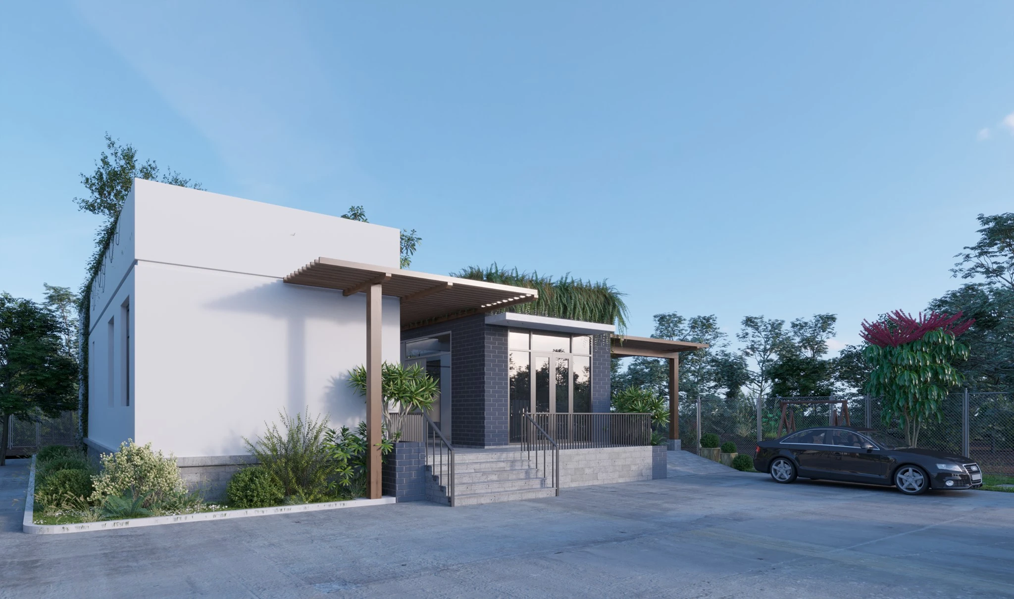 Sketchup Model Free Download Modern Exterior ID 101000591 (Leo Nguyen)
