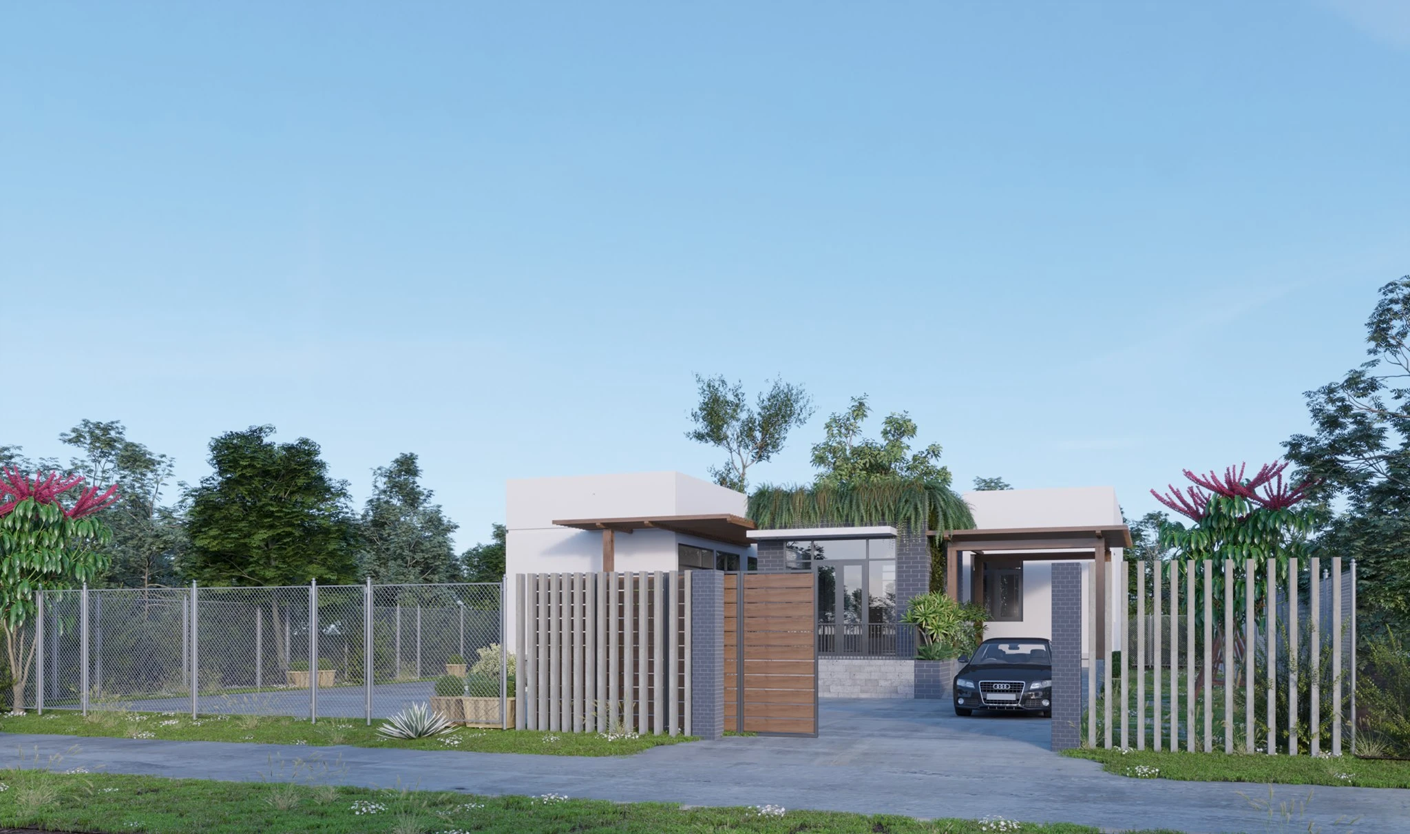 Sketchup Model Free Download Modern Exterior ID 101000591 (Leo Nguyen)