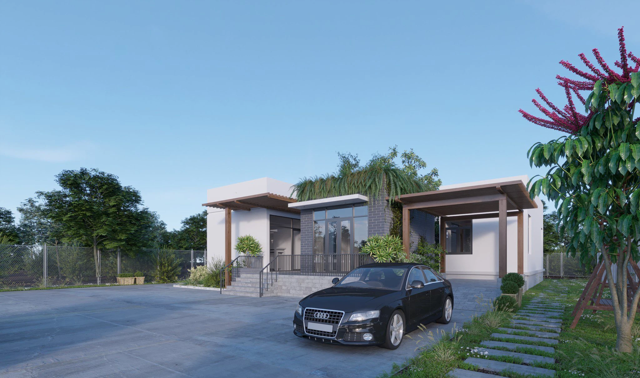 Sketchup Model Free Download Modern Exterior ID 101000591 (Leo Nguyen)