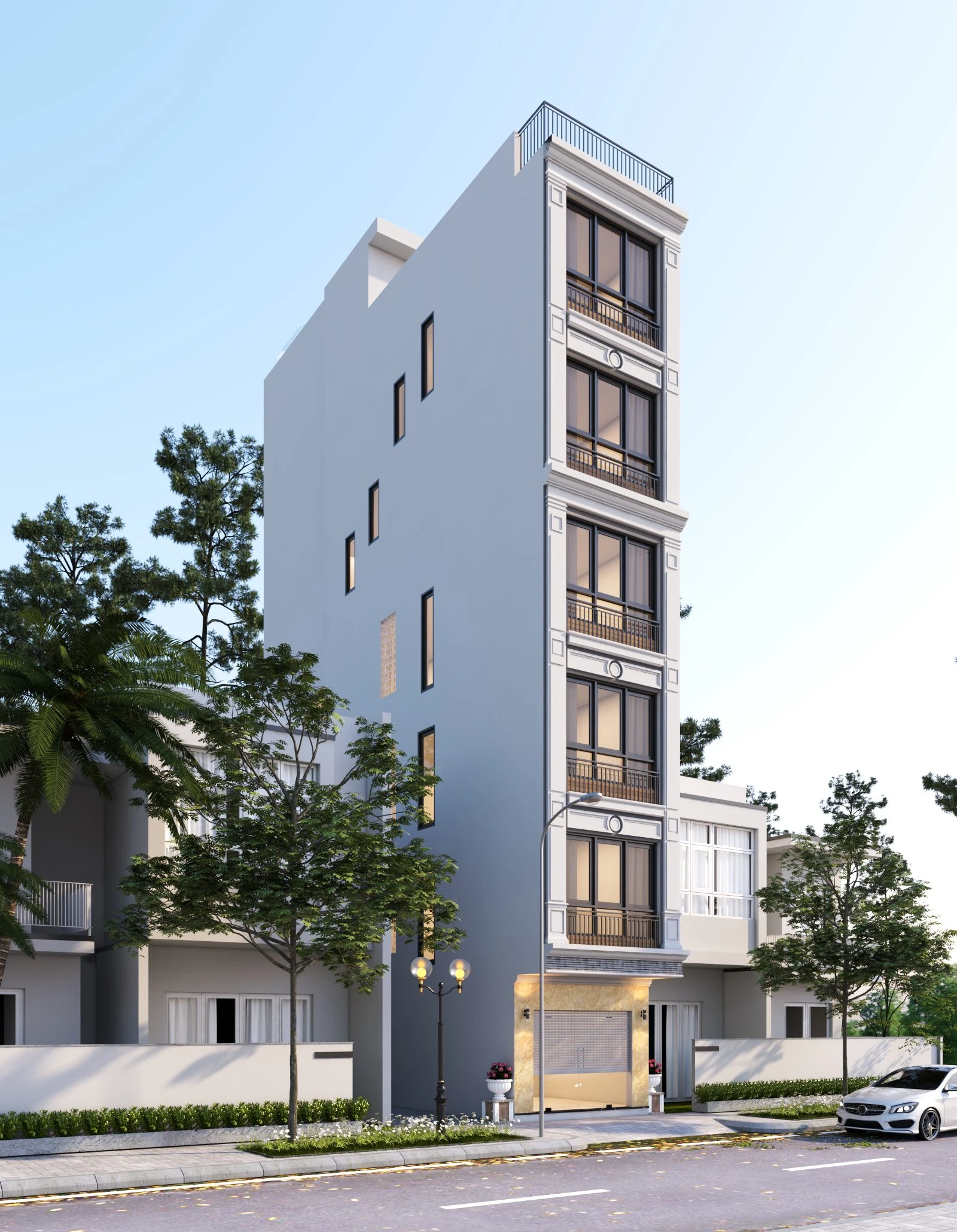 SketchUp Free Sketchup Model Free Download Modern Exterior Vray ID 101000571 (Ha Anh)