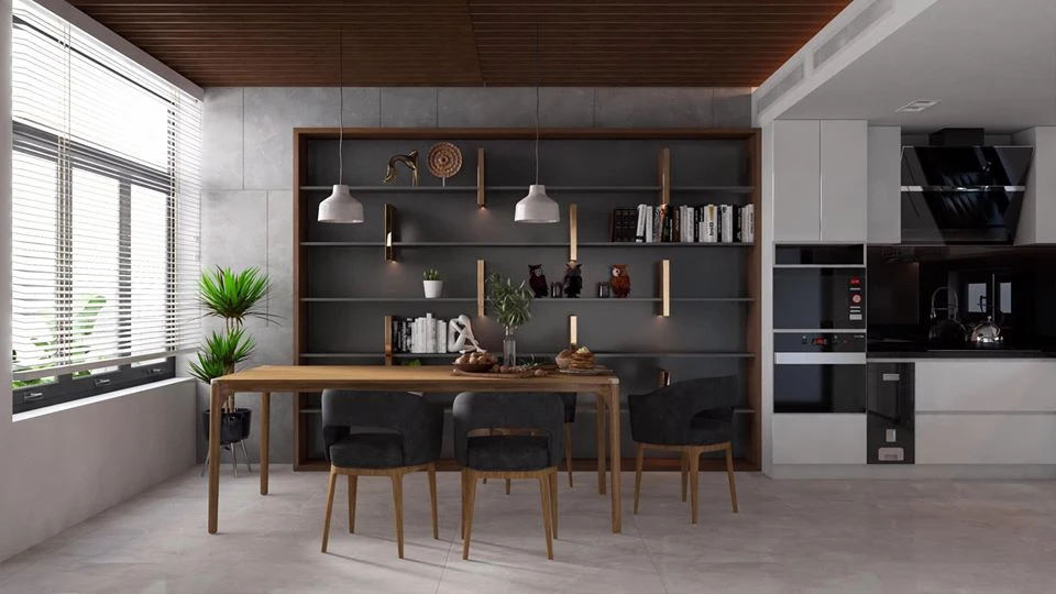 Sketchup Model Free Download Modern Living Room And Dining Room ID 218000031 (Tam Le)