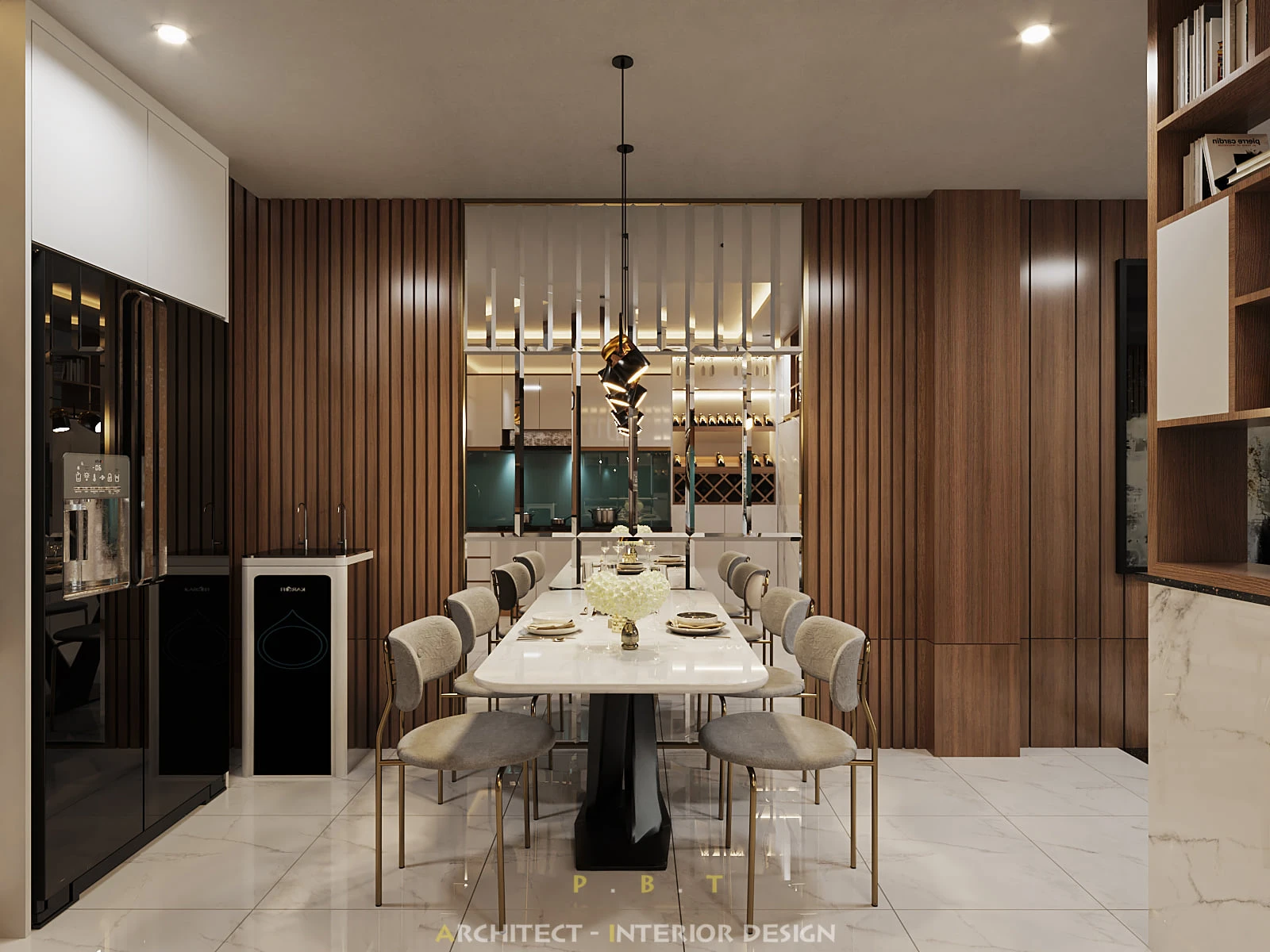 Sketchup Model Free Download Modern Living Room And Dining Room Vray ID 218000061 (Pham Bao Toan)