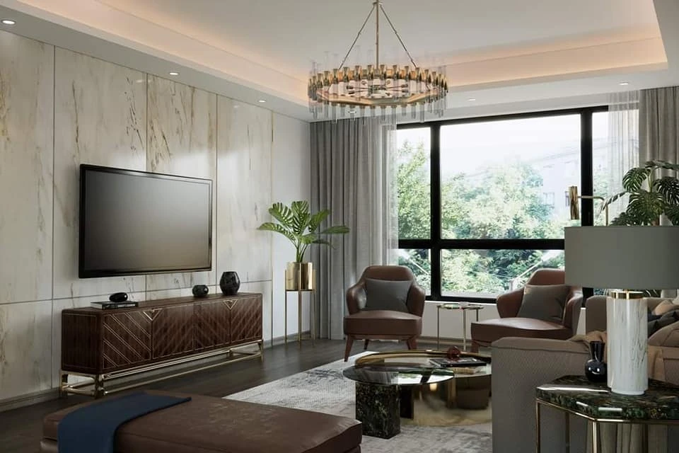 SketchUp Free Sketchup Model Free Download Modern Living Room Enscape ID 100000226 (Dat Houzz)