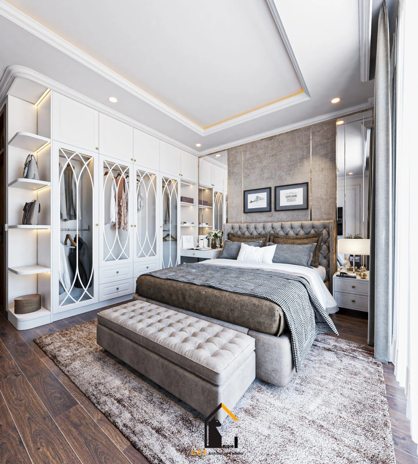 SketchUp Free Sketchup Model Free Download Neo Classic Bedroom ID 101000650 (Kts Nghiathan)