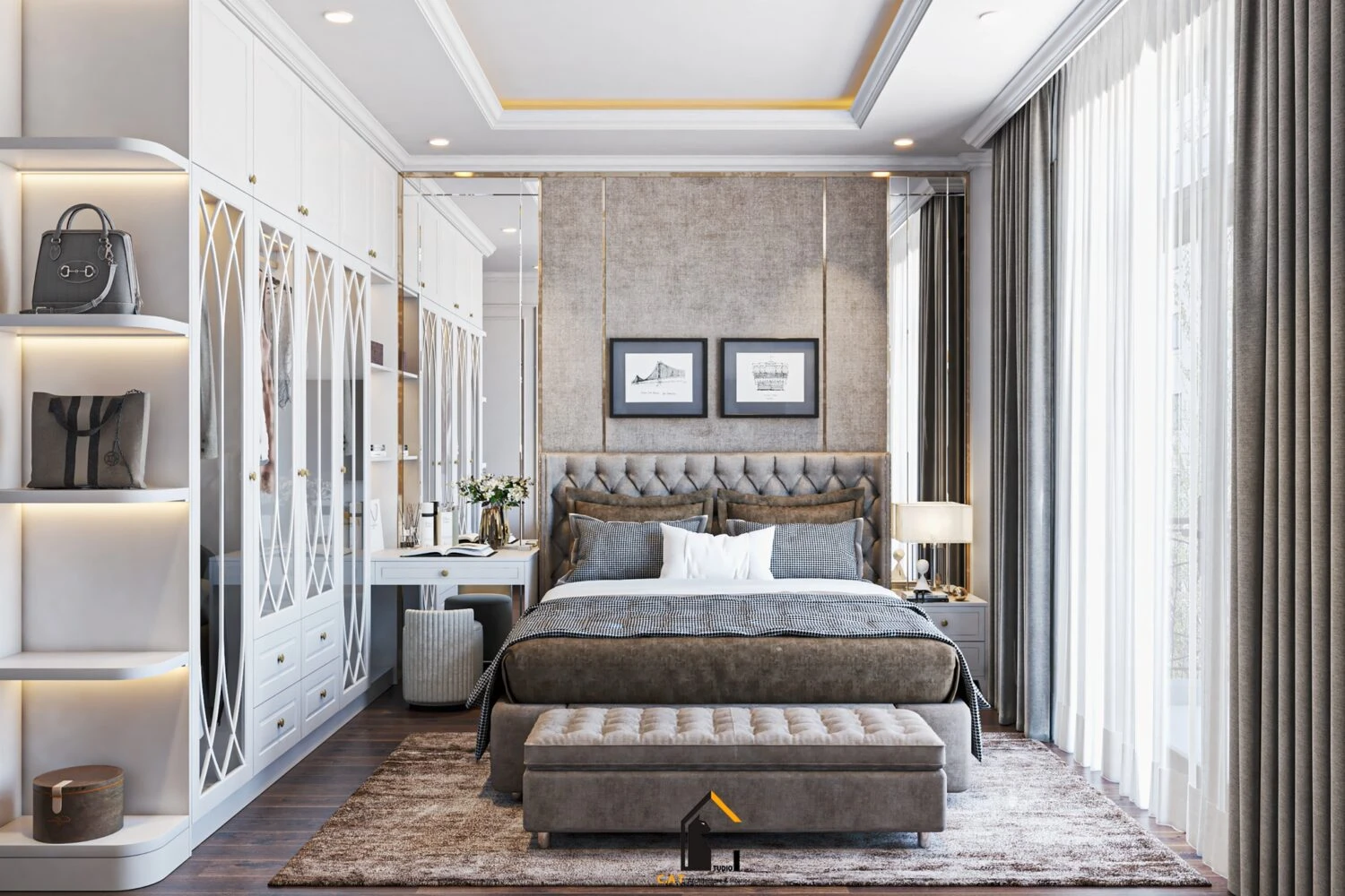 SketchUp Free Sketchup Model Free Download Neo Classic Bedroom ID 101000650 (Kts Nghiathan)