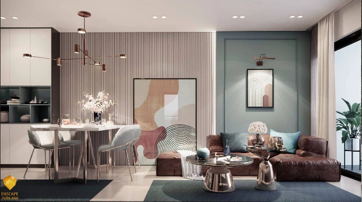 Sketchup Scene Download Enscape Modern Living Room Free ID 100000229 (Dao Tuan Anh)