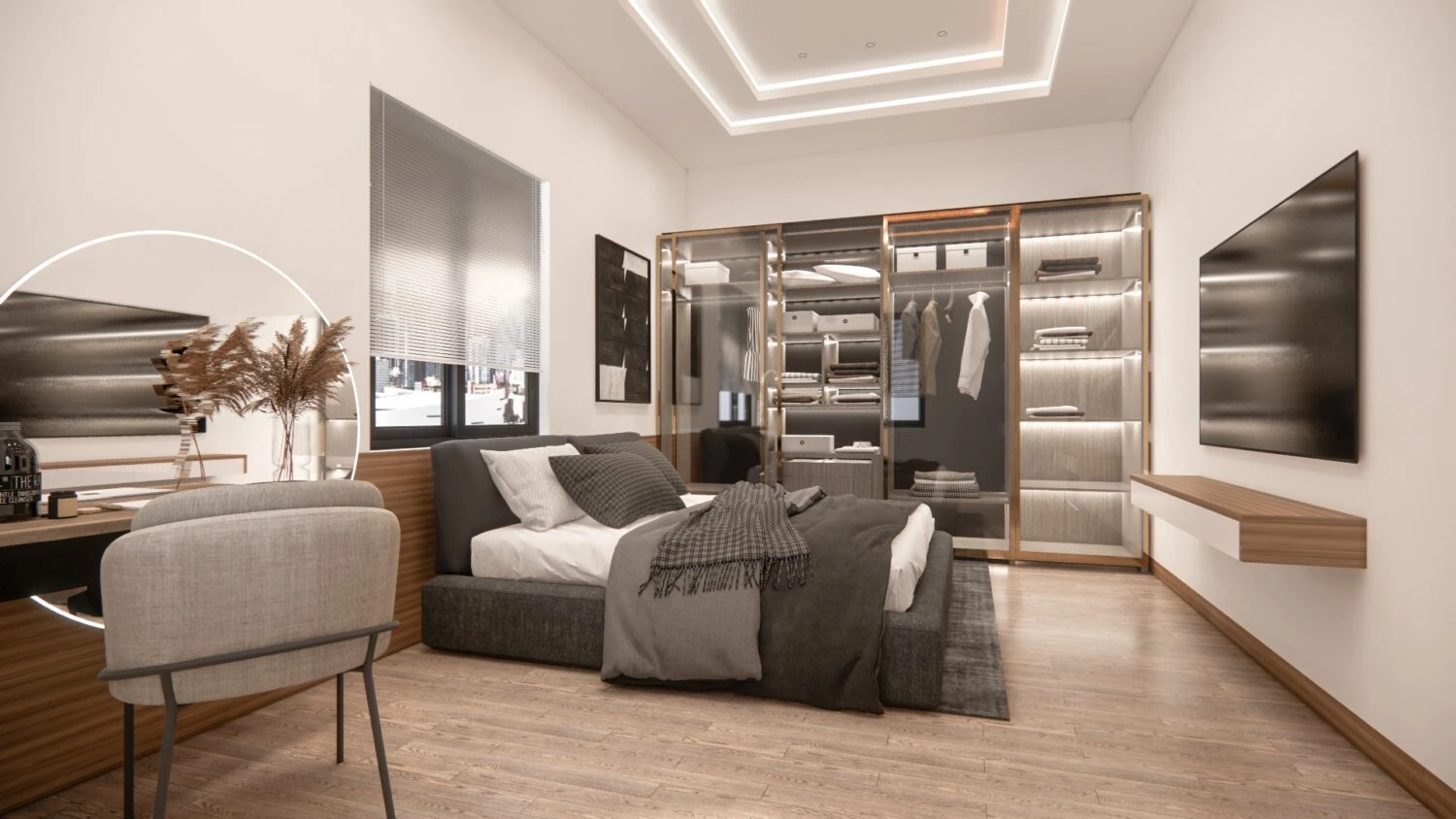 SketchUp Free Sketchup Scene Download Free Enscape Modern Bedroom ID 101000663 (Quan Viet Hoang)