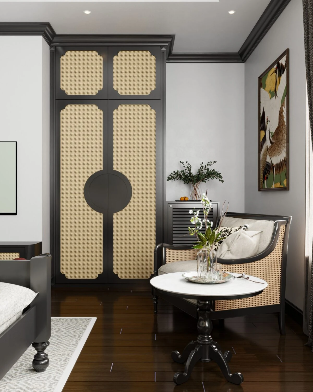 Sketchup Scene Download Free Indochine Bedroom Vantage ID 101000723 (Hung Duong Do)