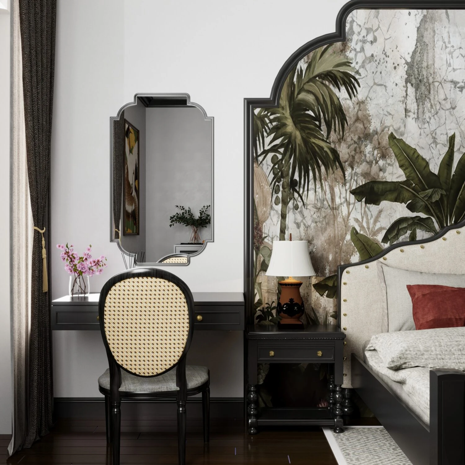 Sketchup Scene Download Free Indochine Bedroom Vantage ID 101000723 (Hung Duong Do)