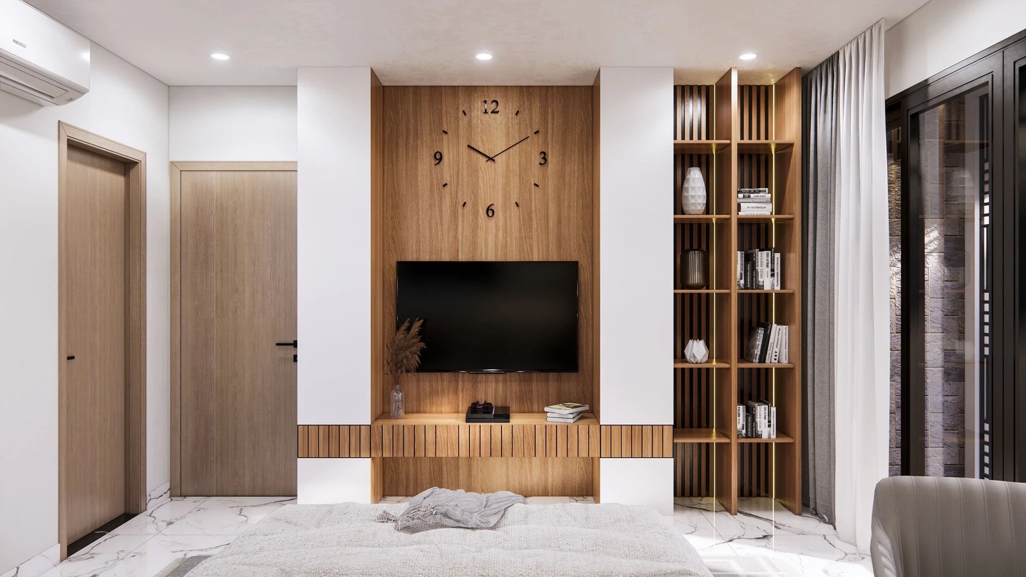 SketchUp Free Sketchup Scene Download Free Modern Bedroom Enscape ID 101000404 (Tran Phu Loc)