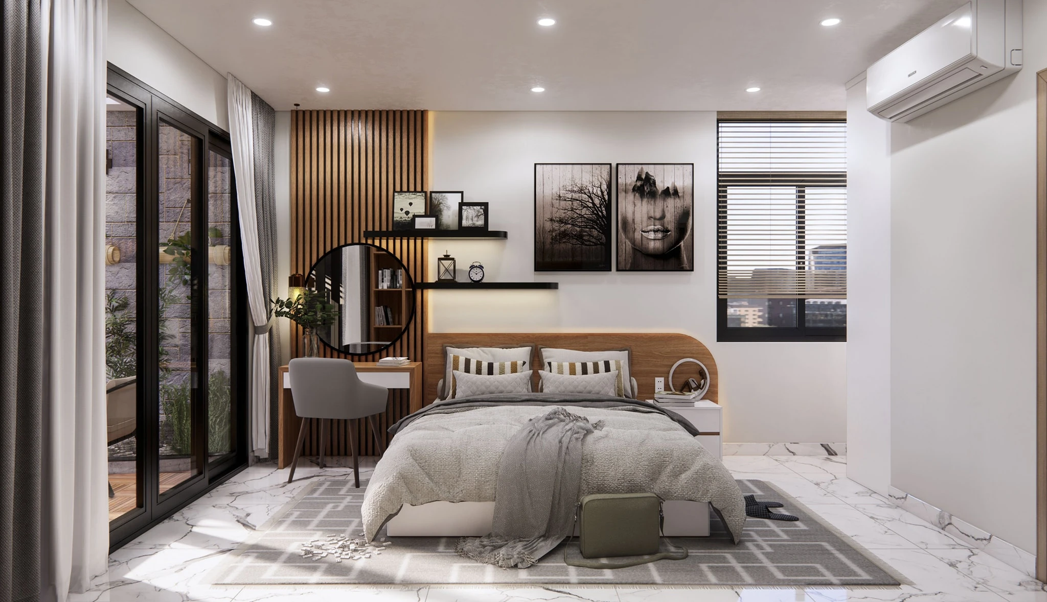 SketchUp Free Sketchup Scene Download Free Modern Bedroom Enscape ID 101000404 (Tran Phu Loc)