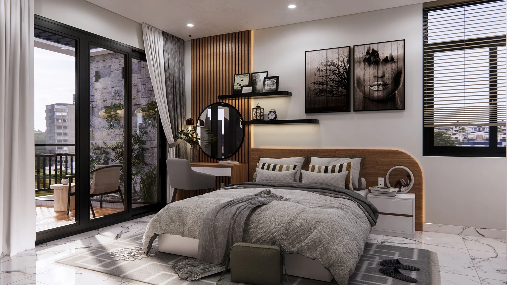 SketchUp Free Sketchup Scene Download Free Modern Bedroom Enscape ID 101000404 (Tran Phu Loc)