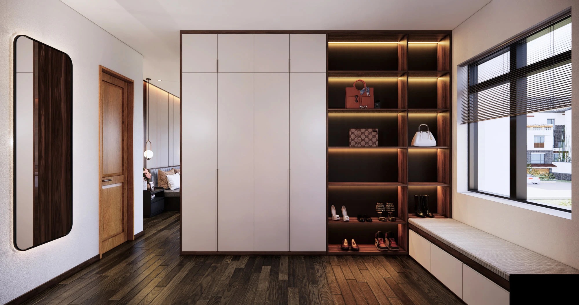 Sketchup Scene Download Free Modern Bedroom Enscape ID 101000463 (Nghiem Viet Thai)