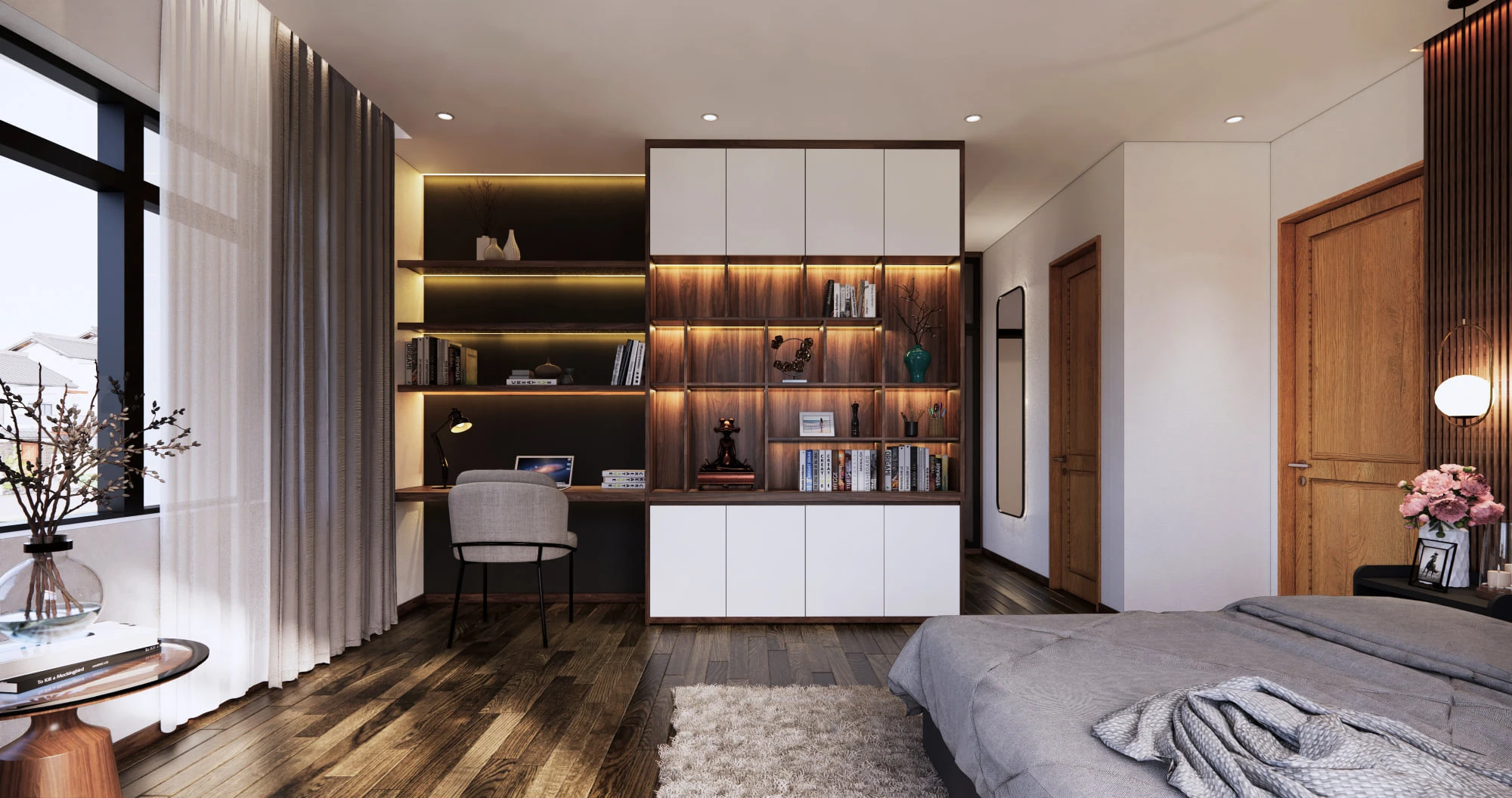 Sketchup Scene Download Free Modern Bedroom Enscape ID 101000463 (Nghiem Viet Thai)