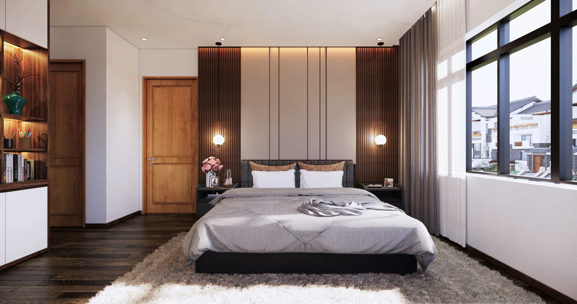 Sketchup Scene Download Free Modern Bedroom Enscape ID 101000463 (Nghiem Viet Thai)