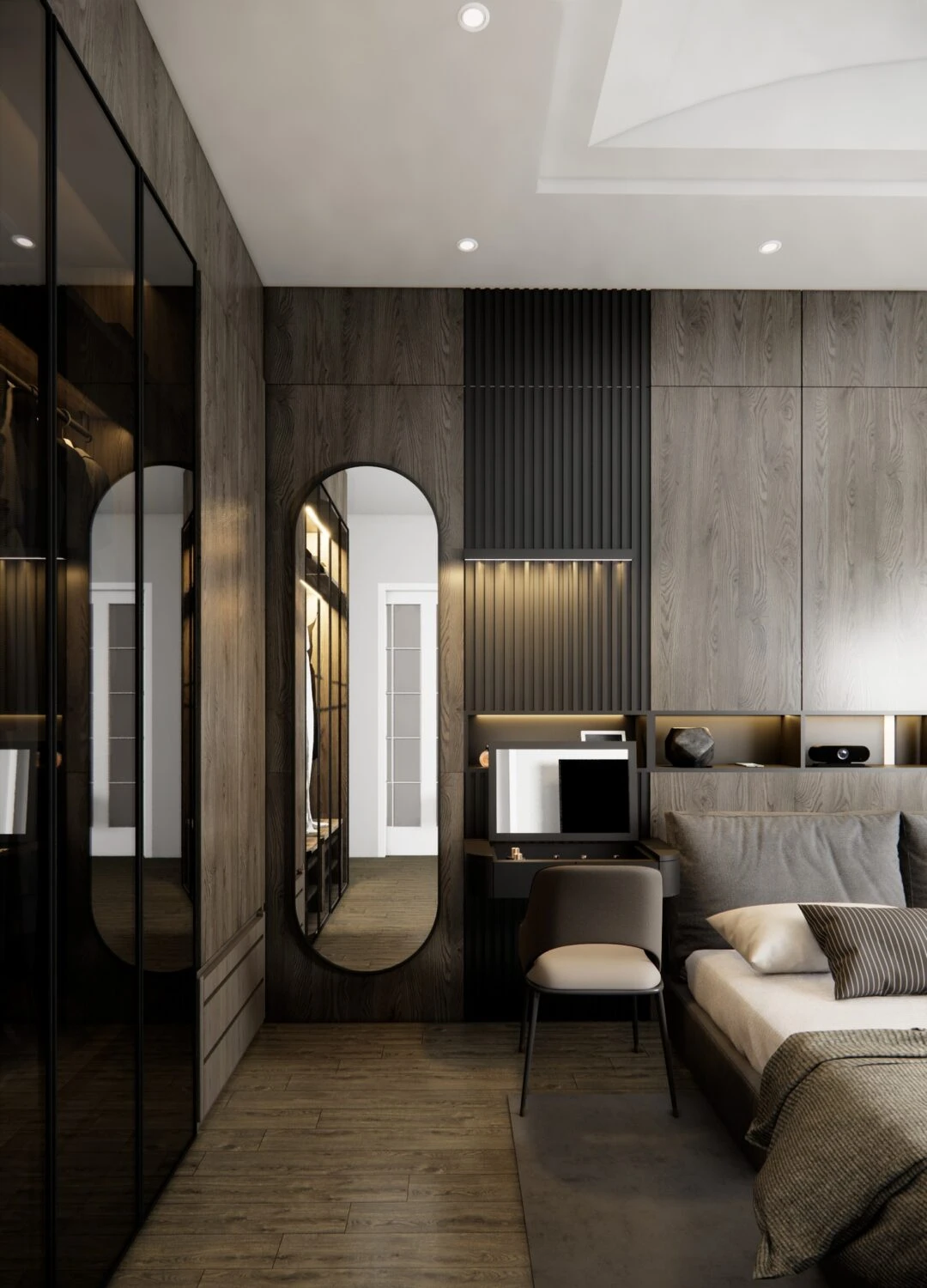 Sketchup Scene Download Free Modern Bedroom Enscape ID 101000693 (Mai Duy Tuyen)