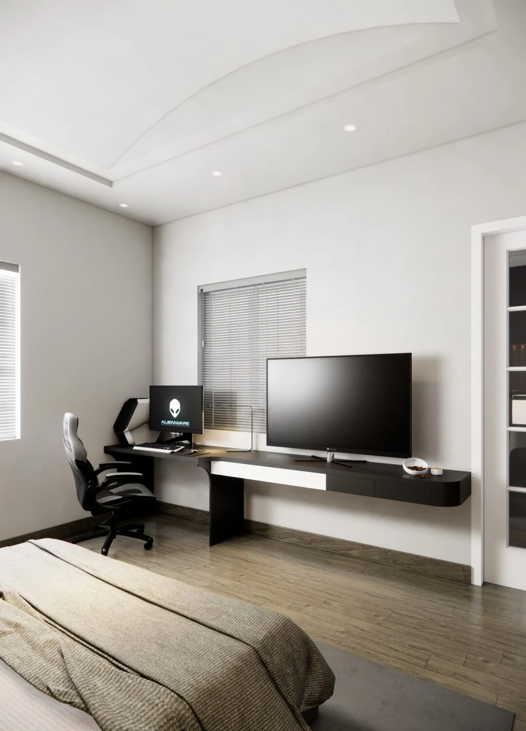 Sketchup Scene Download Free Modern Bedroom Enscape ID 101000693 (Mai Duy Tuyen)