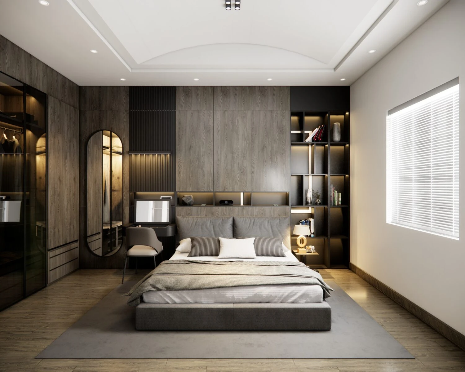 Sketchup Scene Download Free Modern Bedroom Enscape ID 101000693 (Mai Duy Tuyen)