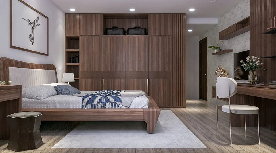 Sketchup Scene Download Free Modern Bedroom ID 101000254 (Quoc Vi Phan Phan)