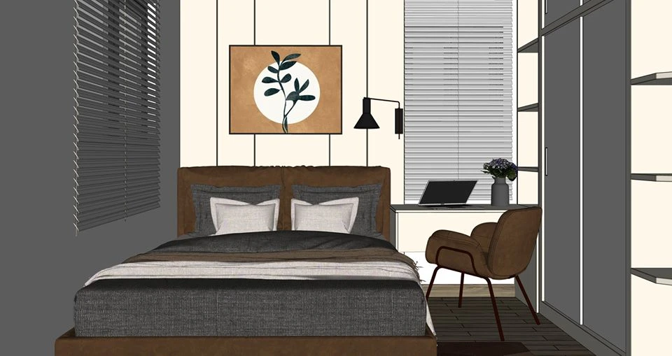 Sketchup Scene Download Free Modern Bedroom ID 101000304