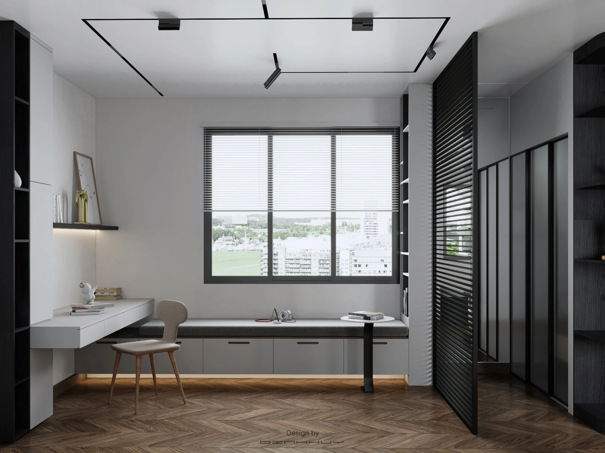 Sketchup Scene Download Free Modern Bedroom ID 101000493 (Dinh Huy)