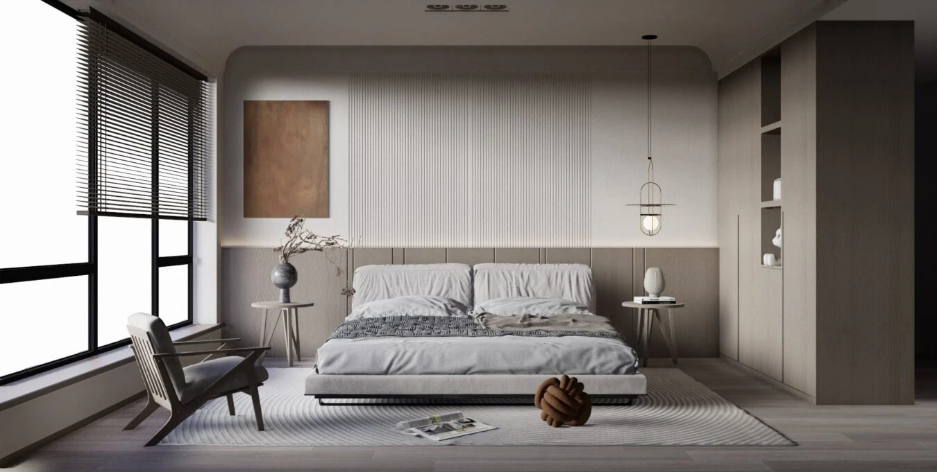 Sketchup Scene Download Free Modern Bedroom ID 101000553 (Dinh Thanh)