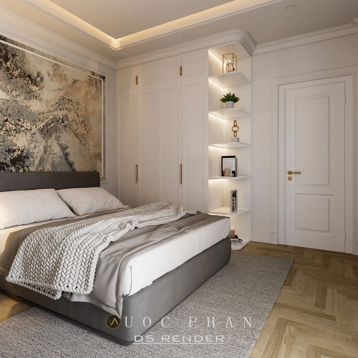 Sketchup Scene Download Free Modern Bedroom ID 101000633 (Quoc Vi Phan Phan)