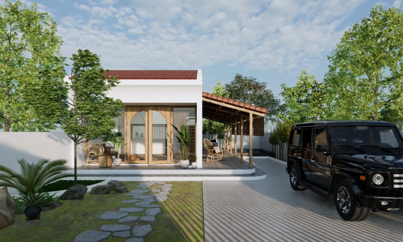 Sketchup Scene Download Modern Exterior ID 101000438 (Trung Hieu)