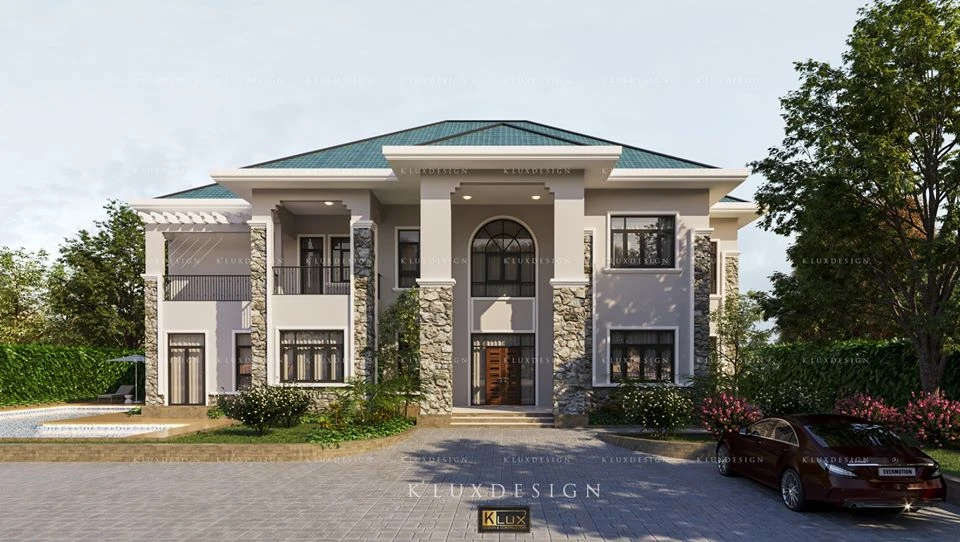 Sketchup Scene Download Modern Exterior ID 101000688 (Kts Kien)