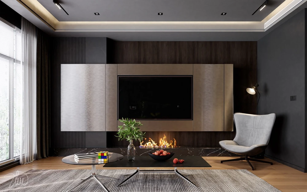 Sketchup Scene Download Vray Modern Living Room And Dining Room Free ID 218000094 (Huy Ung)