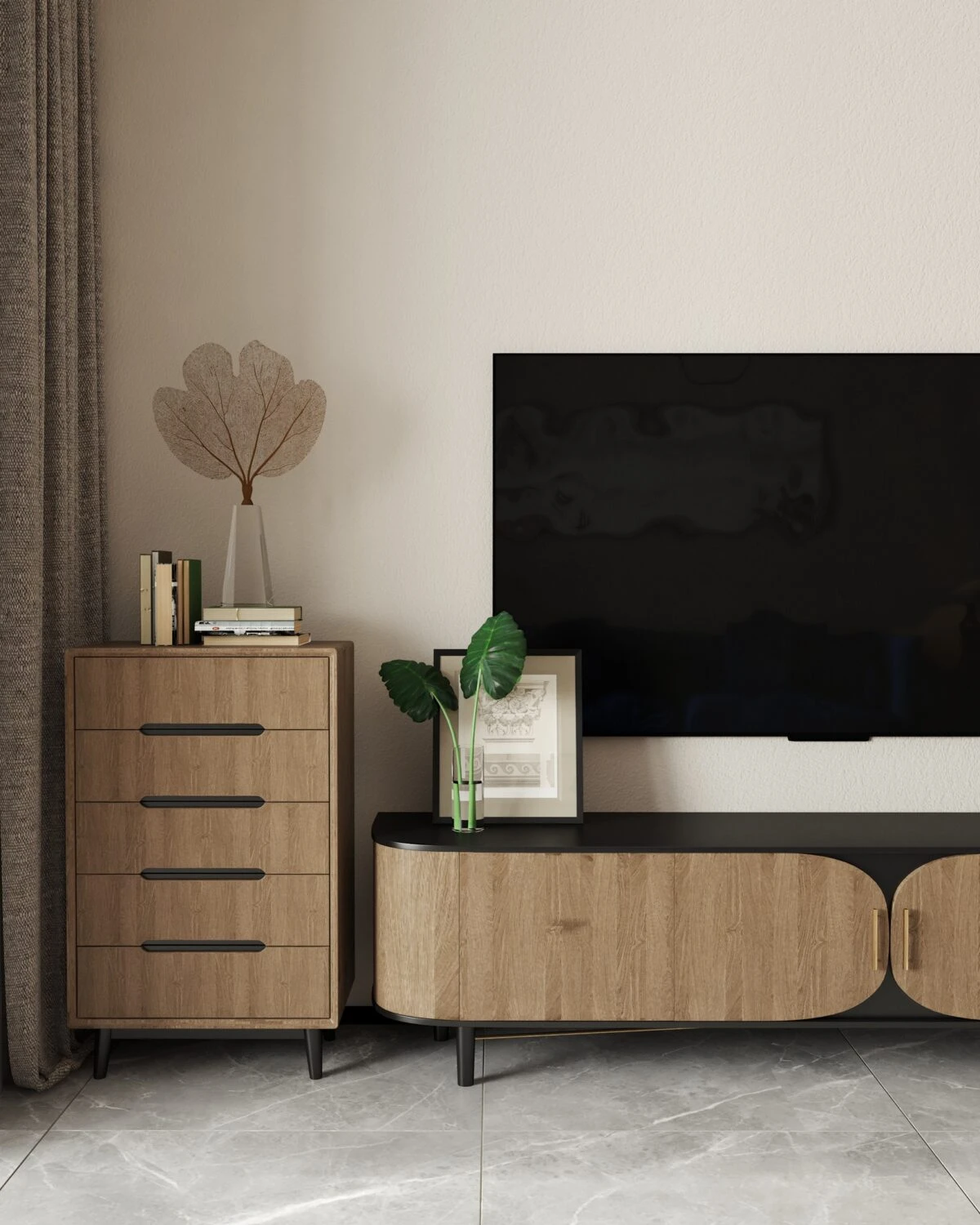 SketchUp Free Sketchup Scene Download Vray Modern Living Room Free ID 100000319 (Dinh Thanh)