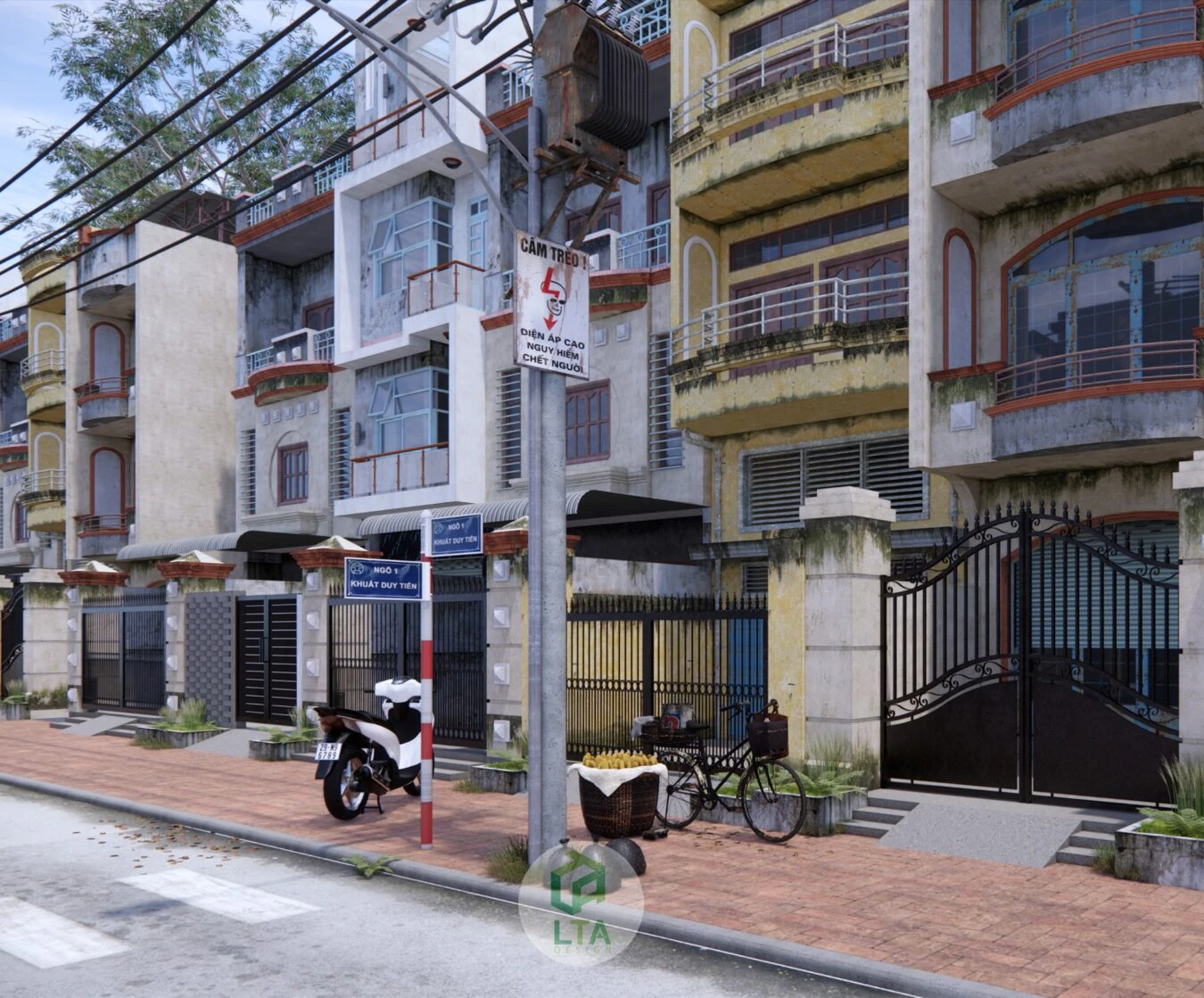 SketchUp Free Sketchup Scene Free Download Enscape Modern Exterior ID 101000413 (Cao Hoang Nhat Long)