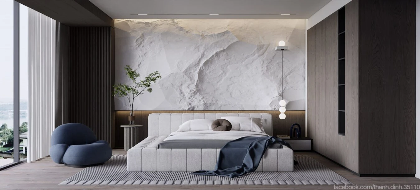 Sketchup Scene Free Download Modern Bedroom Enscape ID 101000548 (Dinh Thanh)