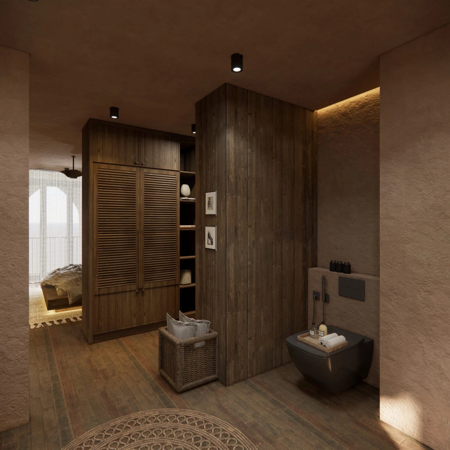 Sketchup Scene Free Download Modern Bedroom Enscape ID 101000688 (Mai Duy Tuyen)