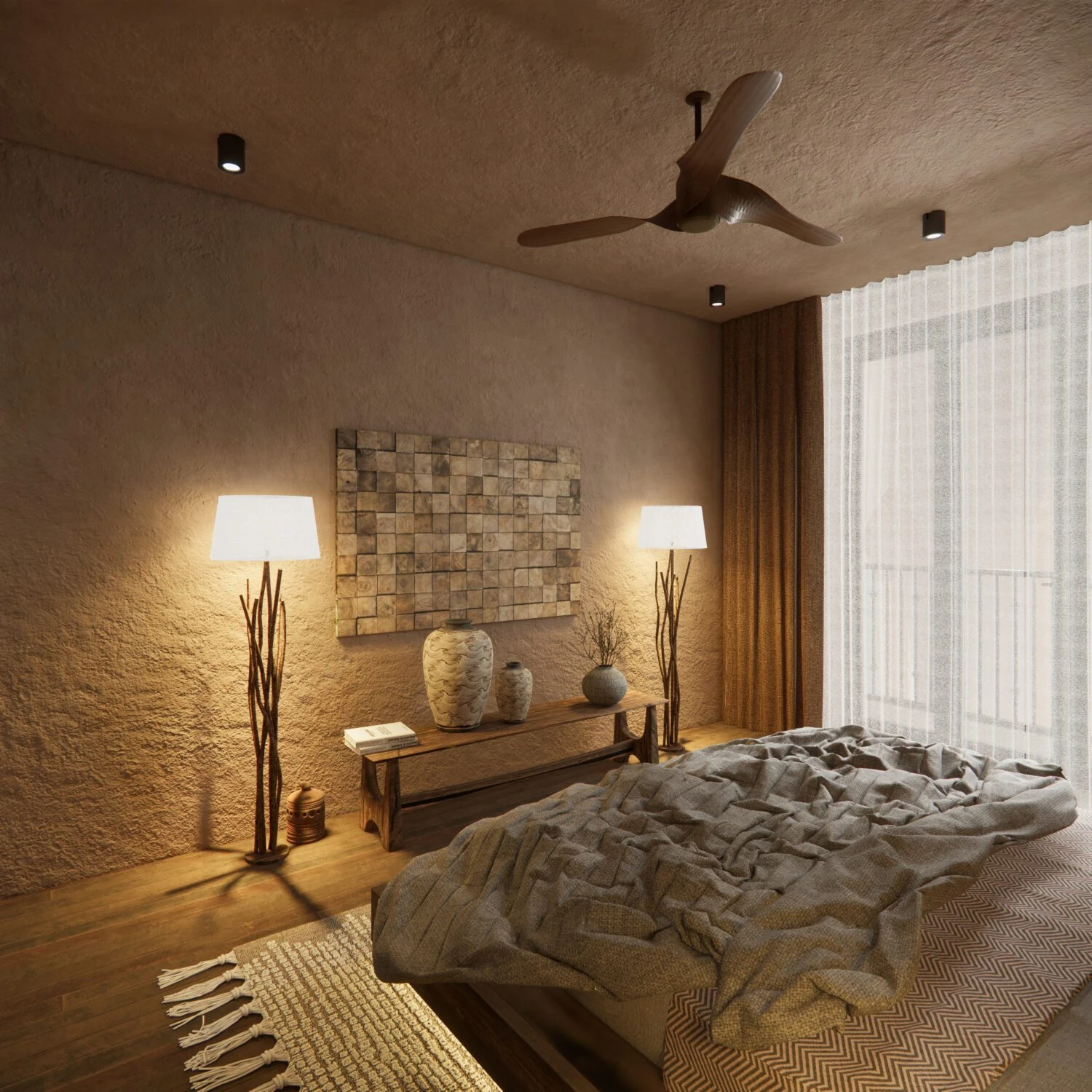 Sketchup Scene Free Download Modern Bedroom Enscape ID 101000688 (Mai Duy Tuyen)