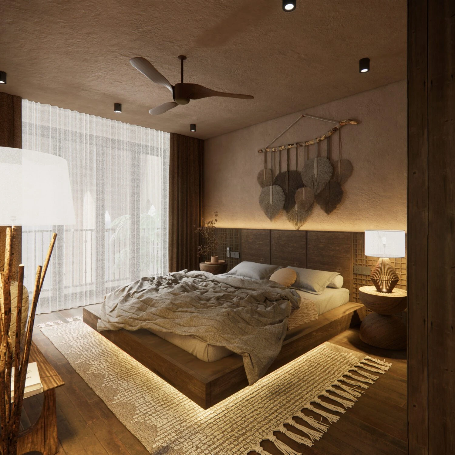 Sketchup Scene Free Download Modern Bedroom Enscape ID 101000688 (Mai Duy Tuyen)