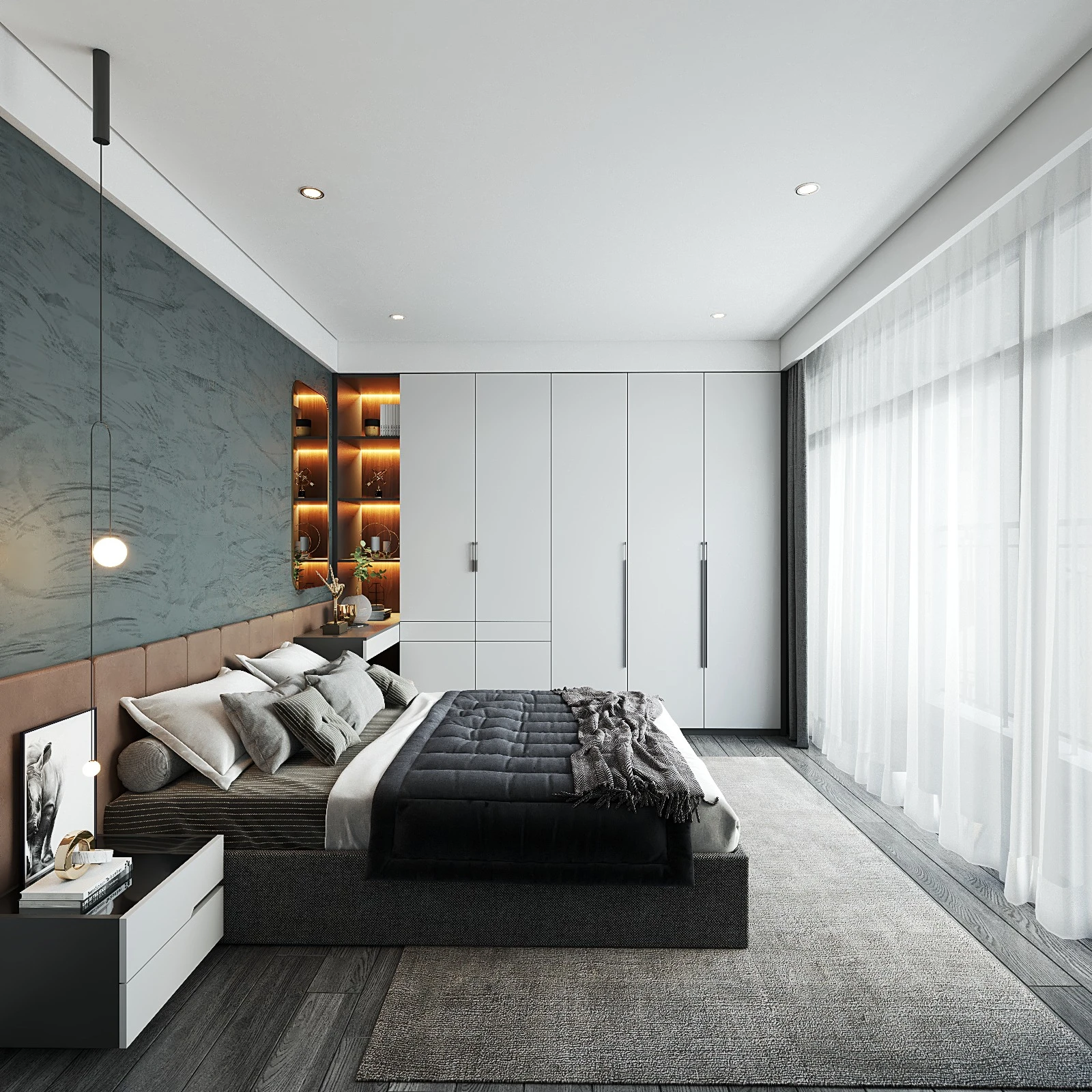 Sketchup Scene Free Download Modern Bedroom ID 101000578 (Ha Anh)