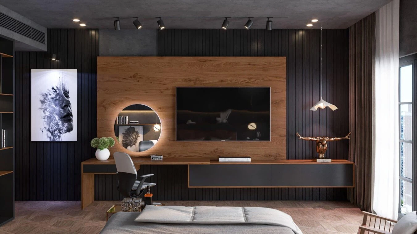 SketchUp Free Sketchup Scene Free Download Modern Bedroom Vray ID 101000538 (Dinh Tu)