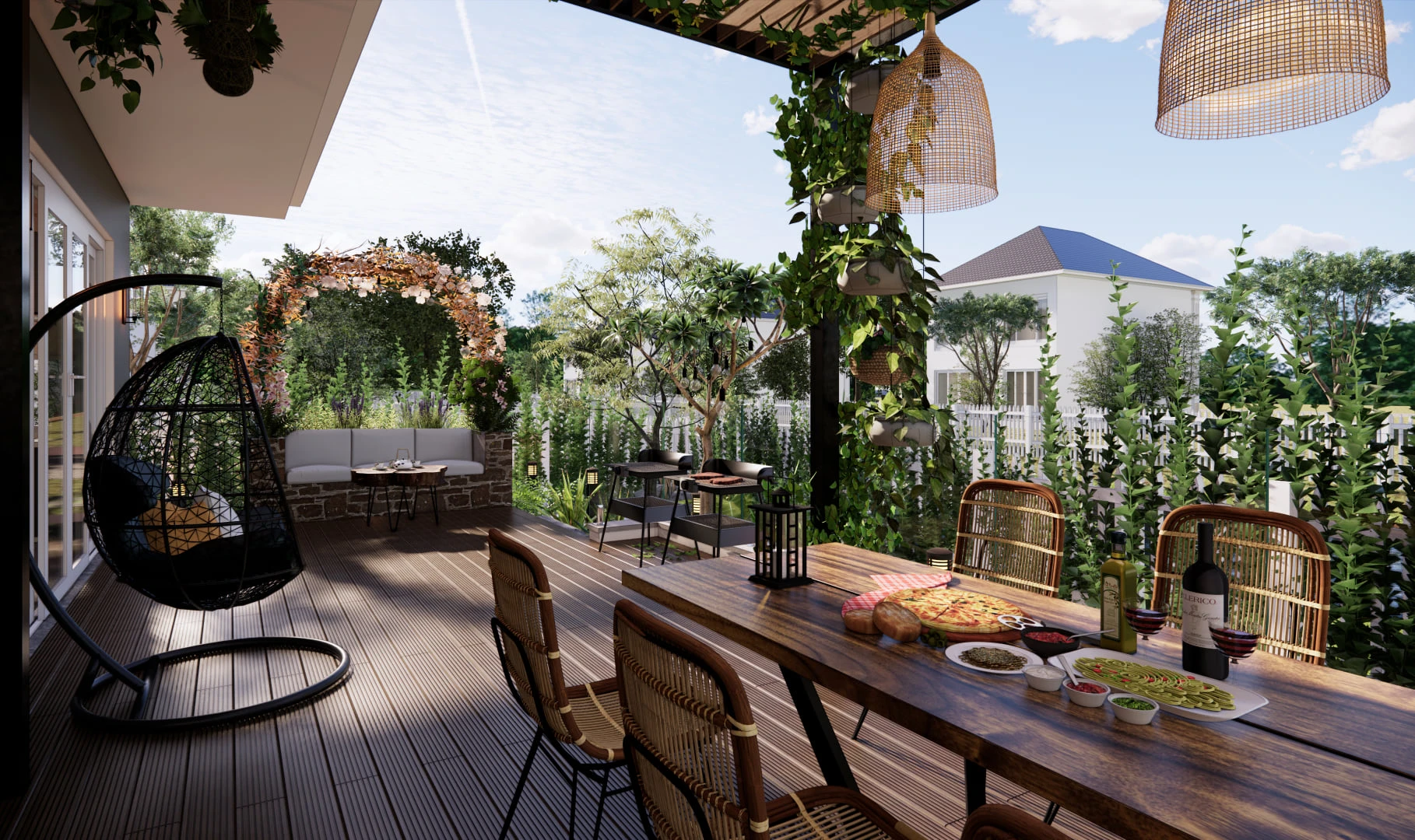 Sketchup Scene Free Download Modern Exterior ID 101000483 (Nghiem Viet Thai)