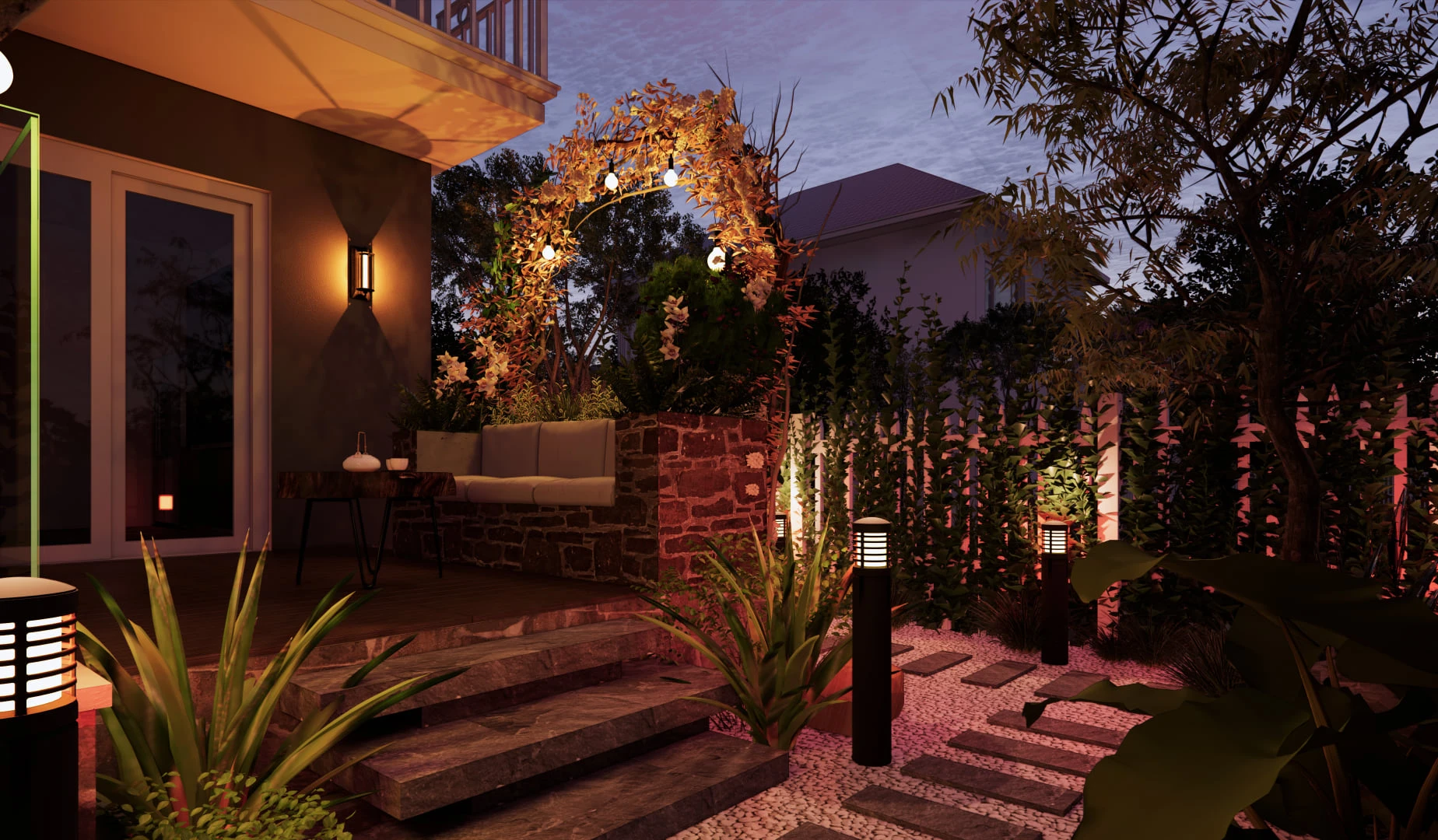 Sketchup Scene Free Download Modern Exterior ID 101000483 (Nghiem Viet Thai)