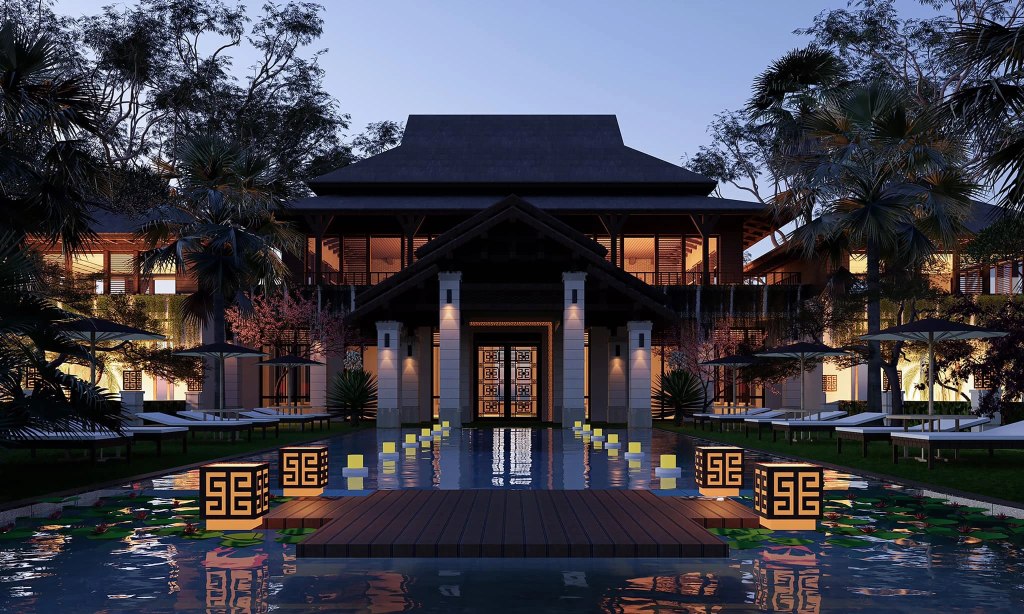 SketchUp Free Sketchup Scene Free Download Modern Exterior ID 101000503 (Minh Toan)