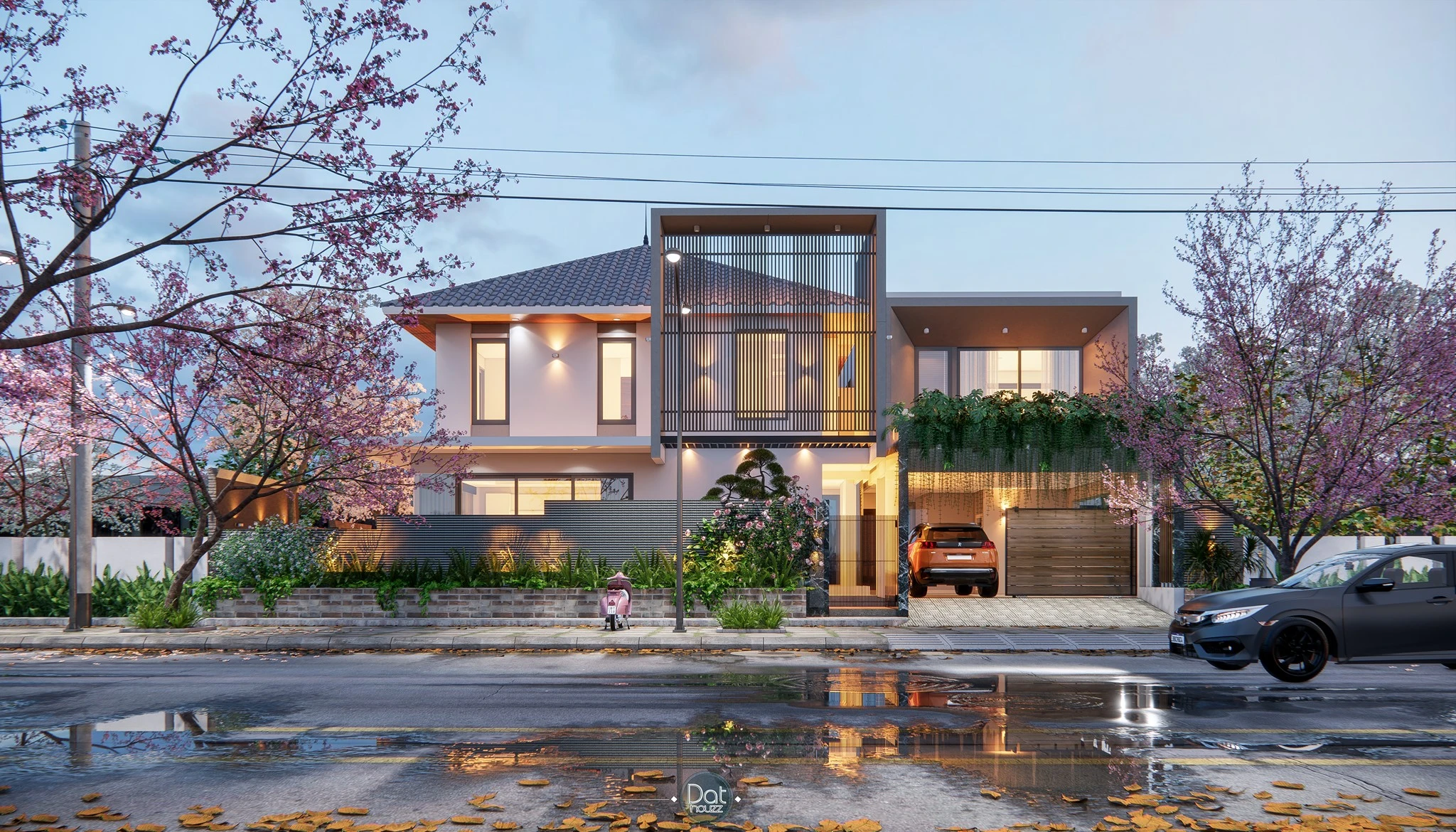 Sketchup Scene Free Download Modern Exterior ID 101000573 (Dat Houzz)