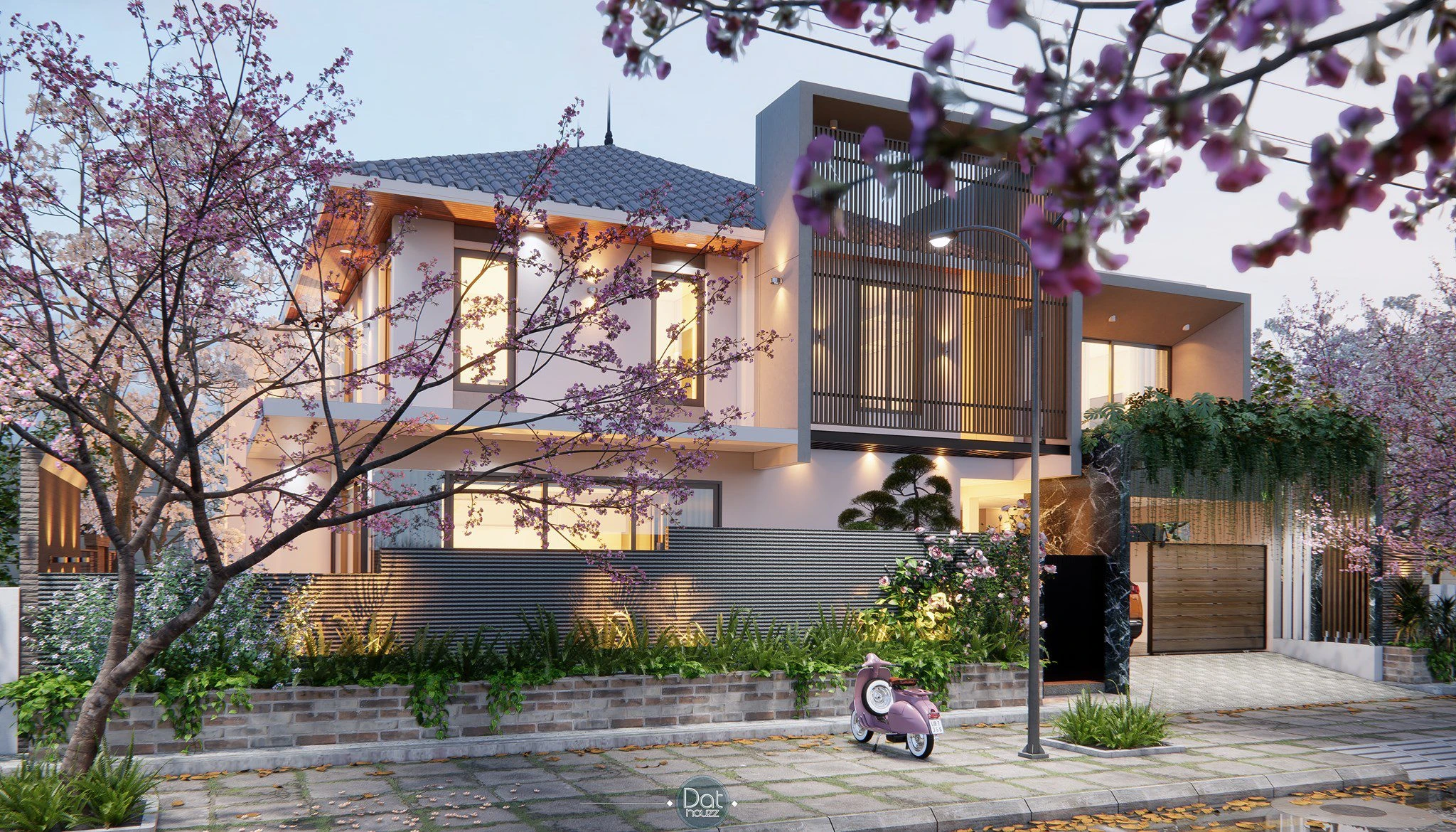 Sketchup Scene Free Download Modern Exterior ID 101000573 (Dat Houzz)