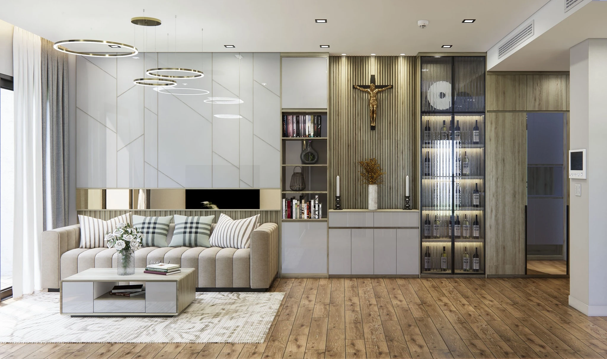 Sketchup Scene Free Download Modern Living Room And Dining Room Enscape ID 218000079 (Tran Phuc Loc)