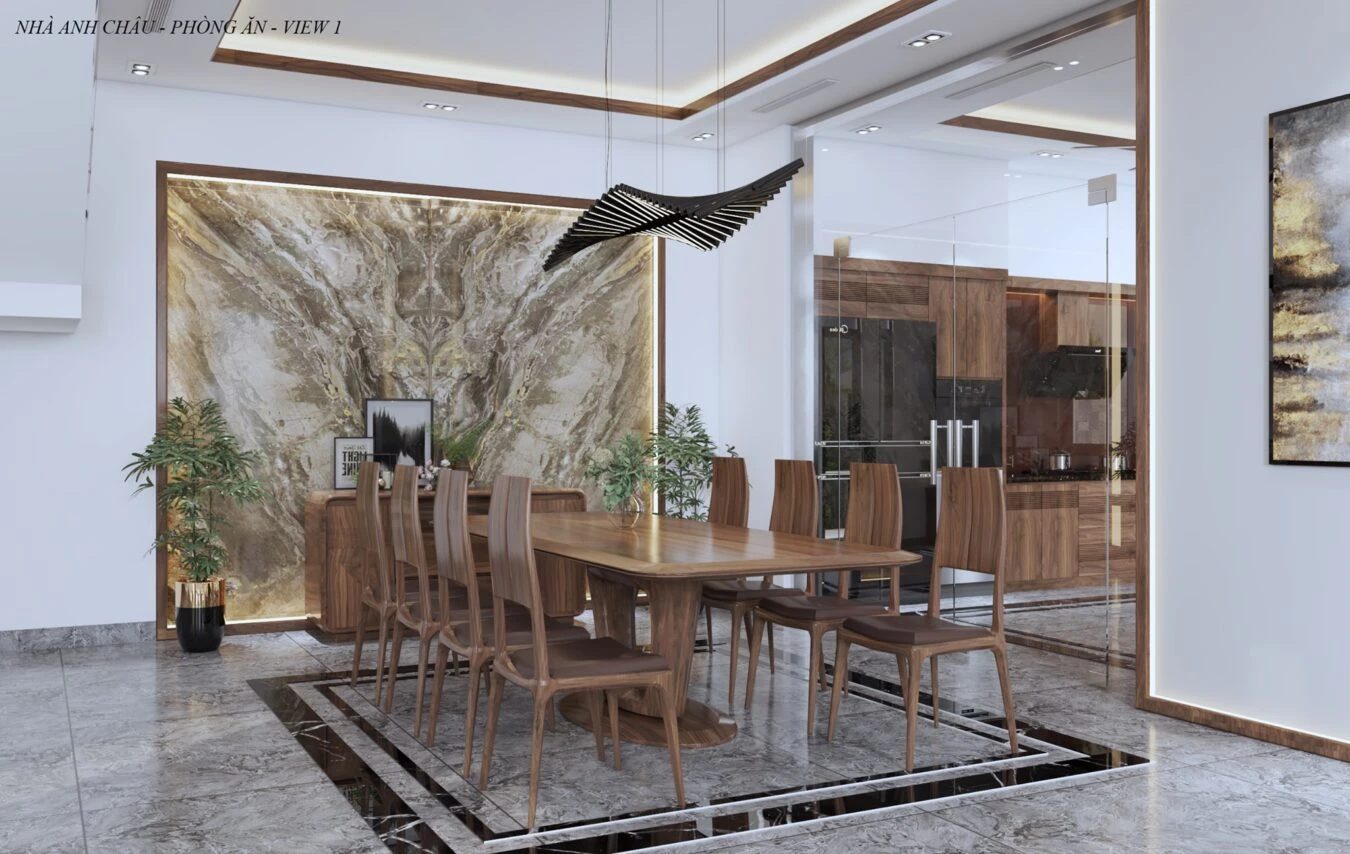 Sketchup Scene Free Download Modern Living Room And Dining Room Vray ID 218000109 (Kim Cuc)