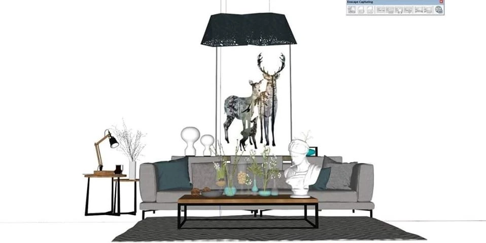 Sketchup Scene Free Download Modern Living Room ID 100000184 (Tuan Anh)