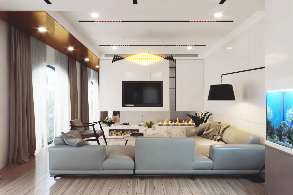 Sketchup Scene Free Download Modern Living Room Vray ID 100000274 (Le Tien Dung)