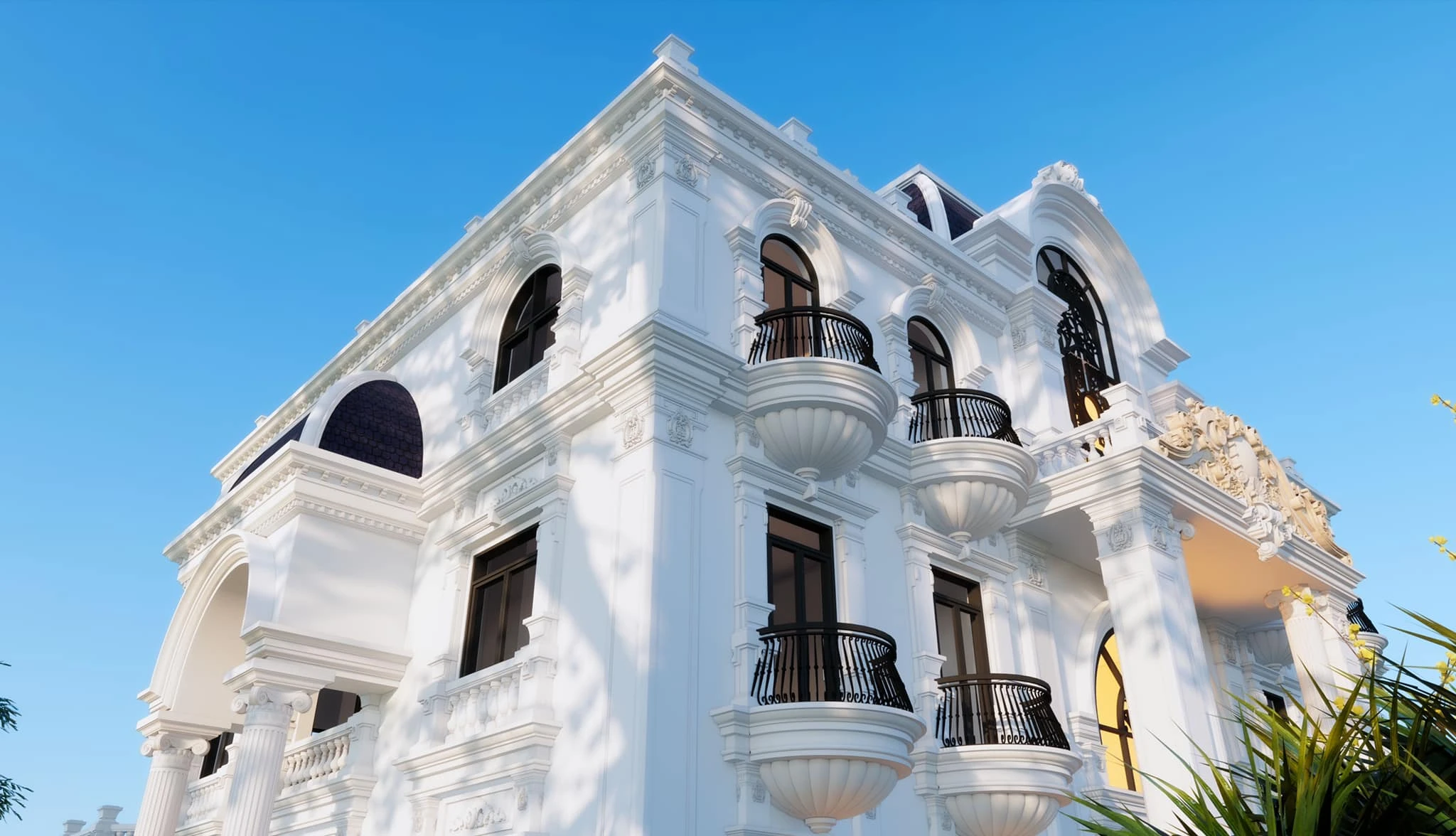 SketchUp Free Sketchup Scene Free Download Neo Classic Exterior Enscape ID 101000463 (Minh Toan)