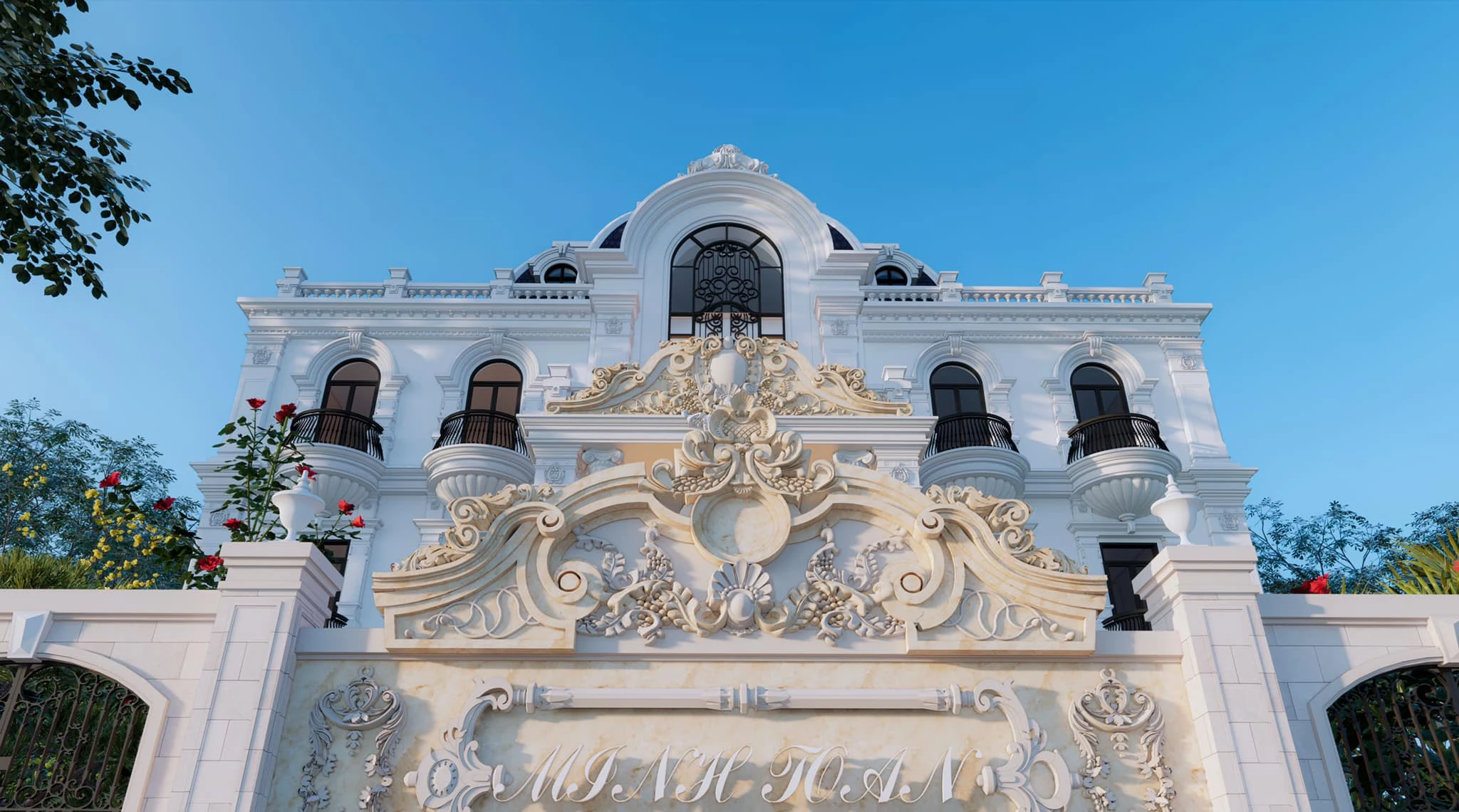 SketchUp Free Sketchup Scene Free Download Neo Classic Exterior Enscape ID 101000463 (Minh Toan)