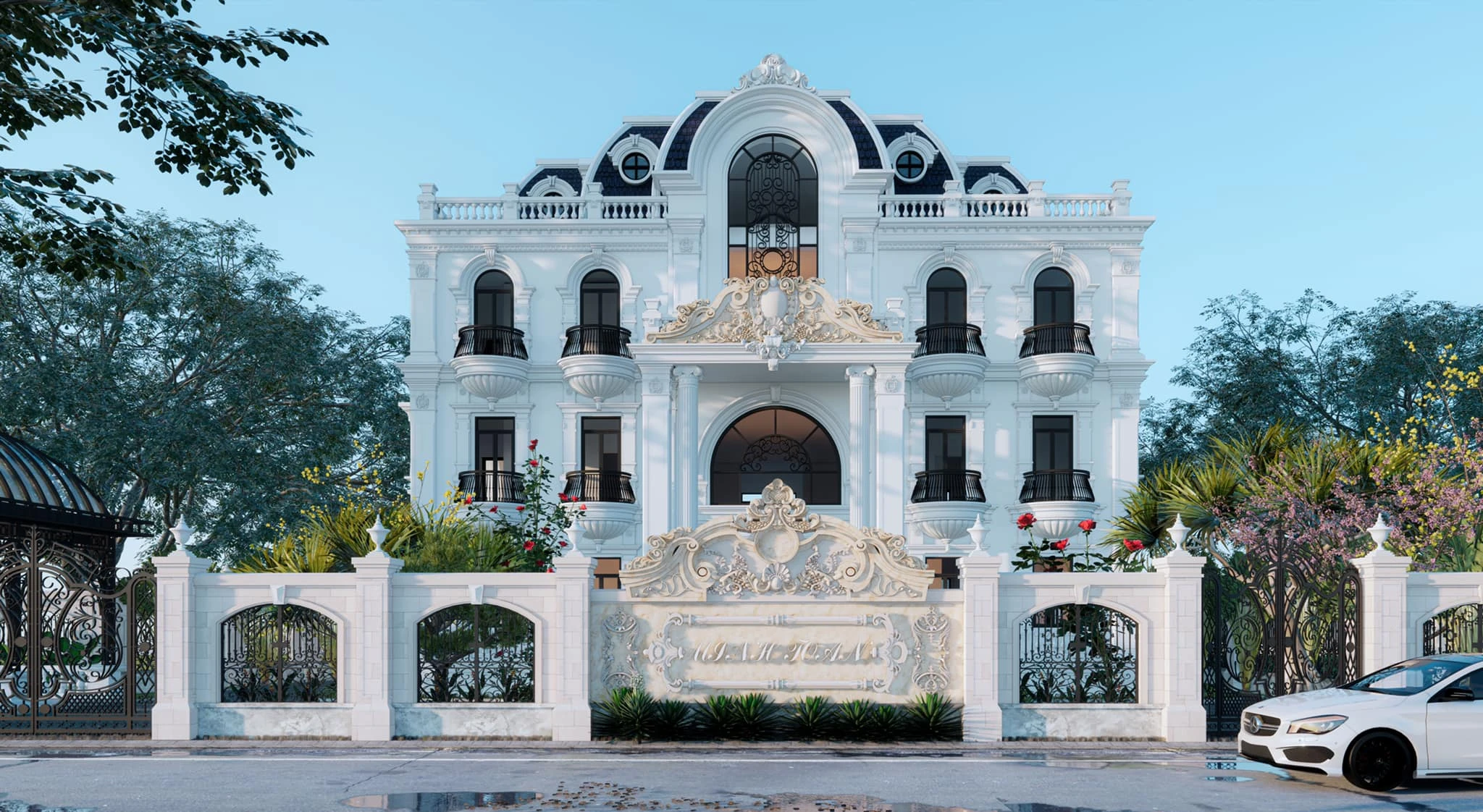 SketchUp Free Sketchup Scene Free Download Neo Classic Exterior Enscape ID 101000463 (Minh Toan)